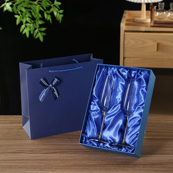 Crystal champagne glass hotel commercial goblet household high-grade red wine glass gift creative glass suit factory wholesale