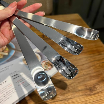 Stainless steel spoon dumpling pick stuffing spoon dessert ice cream spoon yogurt spoon coffee mixing spoon cat and dog food canned spoon