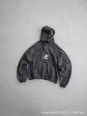 Winter Letter Embroidery Loose Hooded Hoodie for Men and Women, Casual and Versatile Long-Sleeved Fashion Trendy Mask Hoodie