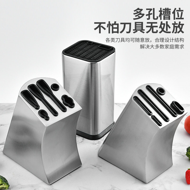 Spot Stainless Steel Knife Holder Kitchen Knife Storage Knife Holder Creative Knife Holder Kitchen Knife Scissors Fixed Knife Holder