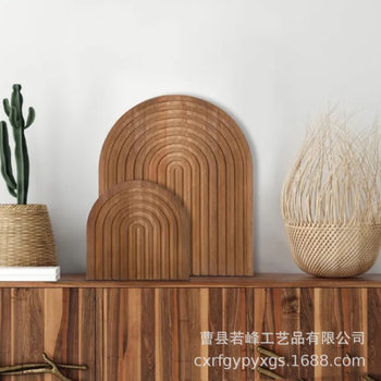 In-Stock Bohemian Style Ripple Tray Baking Tray Home Entrance Decoration Aromatherapy Afternoon Tea Cake Tray