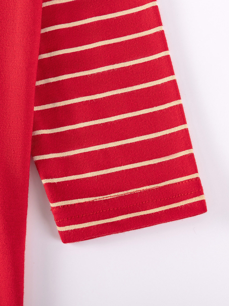 Christmas Style Girls' Dress, Long-sleeve Cotton Kids' Dress for Autumn