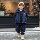 Новый зимний утепленный хлопчатобумажный костюм с капюшоном, жилет плюс бархатный утепленный детский костюм, детская одежда mini 5