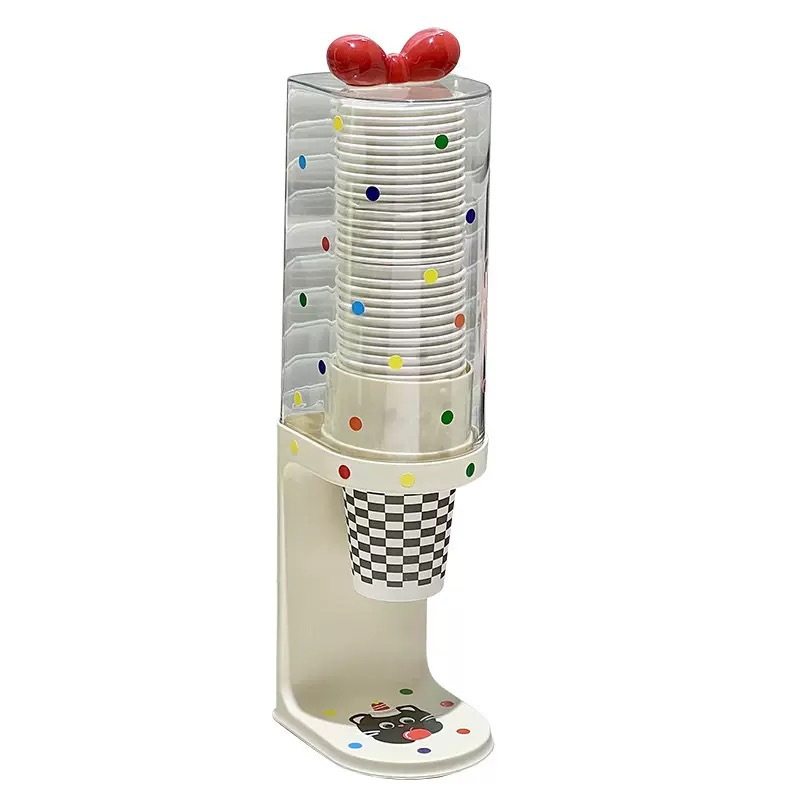 Disposable Paper Cup Holder Water Dispenser Punch-Free Desktop Paper Cup Coffee Table Desktop Paper Cup Coffee Cup Desktop Cup Holder