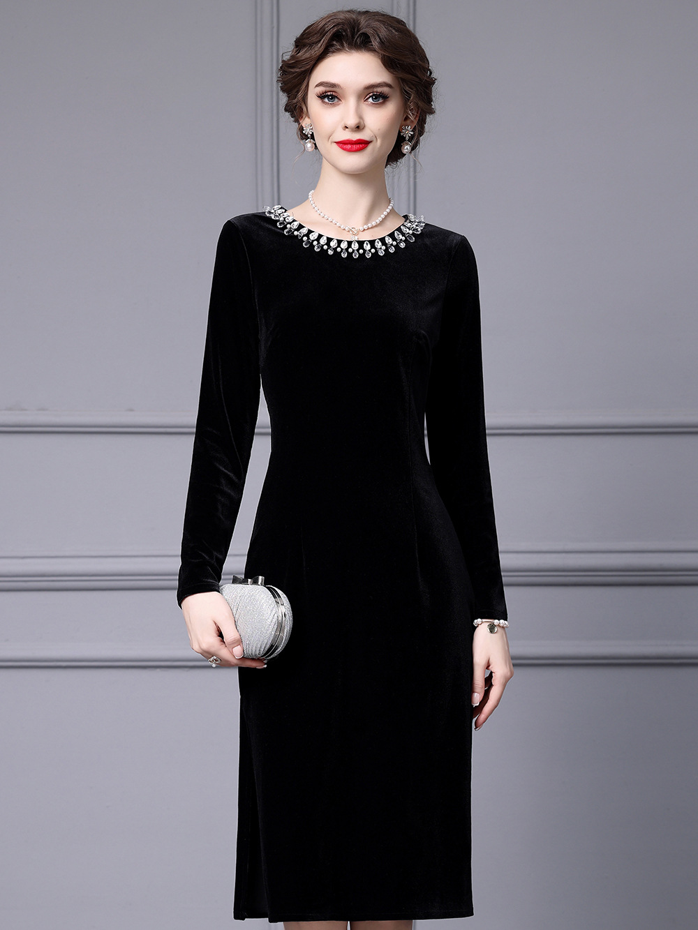 (Mới) Mã K0975 Giá 2360K: Váy Đầm Liền Thân Nữ Shtdc Dài Tay Hàng Mùa Xuân Thu Đông Thời Trang Nữ Chất Liệu G05 Sản Phẩm Mới, (Miễn Phí Vận Chuyển Toàn Quốc).