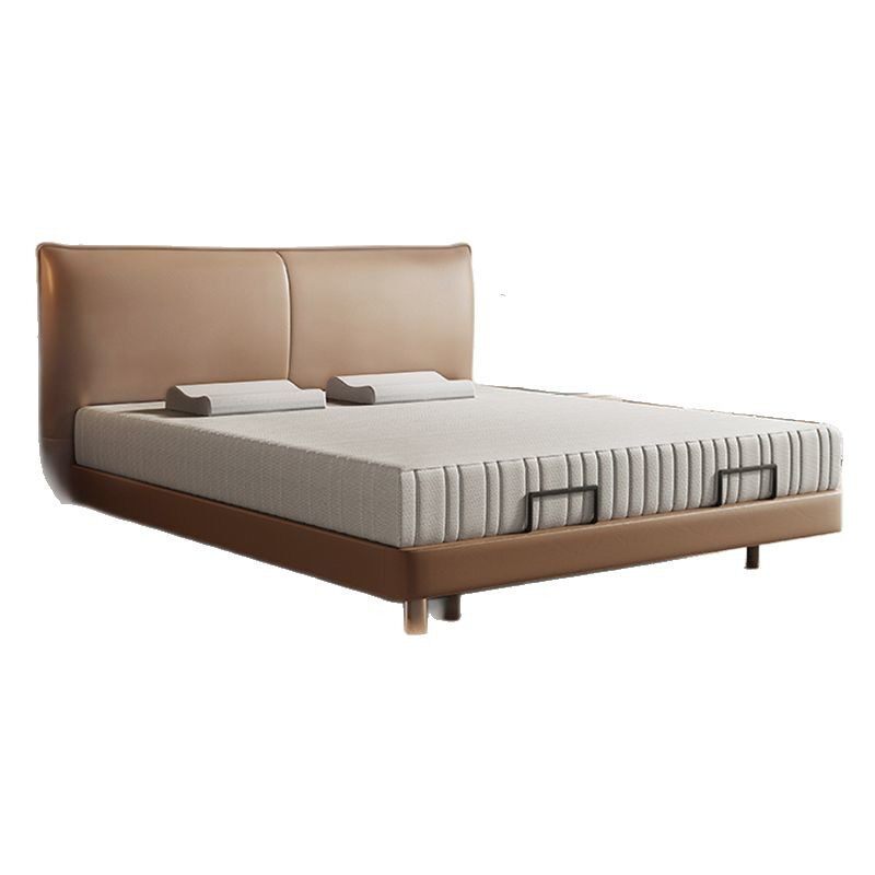 Intelligent Adjustable Master Bedroom King-Size Bed Zero-Gravity Double Electric Function Suspended Light Luxury Leather Bed Soft-Packed Bed