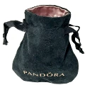 Pull-out black velvet bag