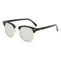 C13-bright black gold frame-white mercury