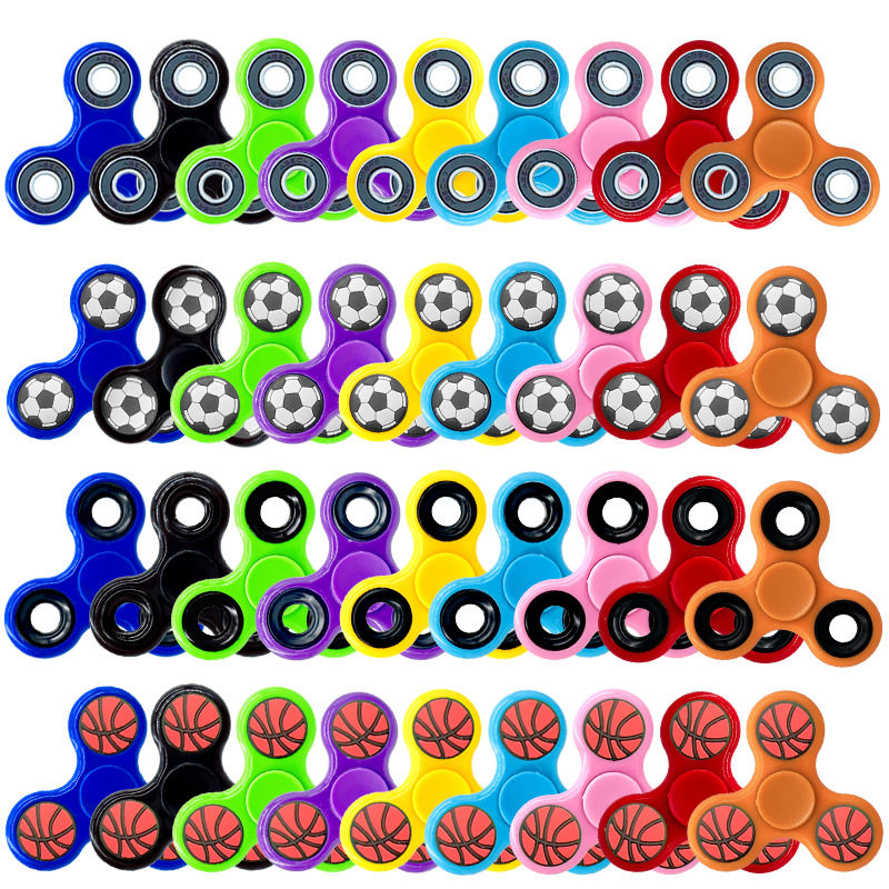 More than 200 fingertip gyro colorful mathematical digital steel ball plastic luminous finger gyro decompression cross-border toys