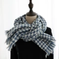 Houndstooth-denim blue