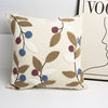Wreath Branch Pillowcase, Fresh Towel Embroidered Sofa Cushion, Lumbar Pillow, Bay Window Bedside Pillow