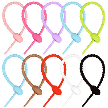 Colorful Multifunctional DIY Silicone Cord Anti-Lost Silicone Strap Simple Accessory Silicone Keychain Strap