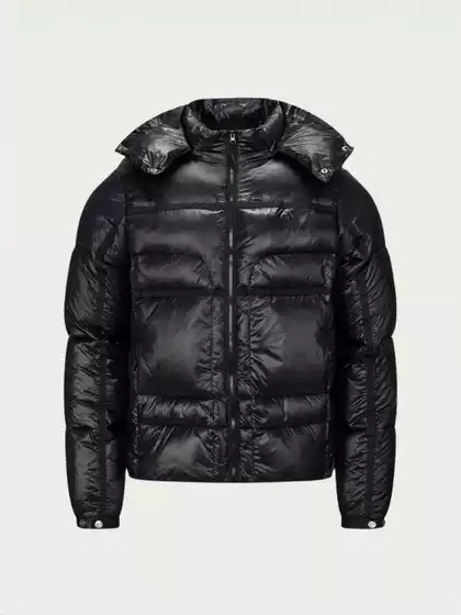 Men's Winter Insulated Parka with Hood Windproof Warm Cotton-Lined Coat Outdoor Casual Jacket