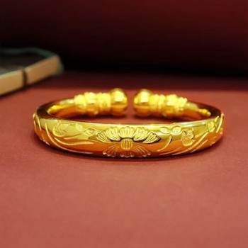 New Chinese Style New Ancient Method Heritage High-End Retro Pumpkin Head Plum Blossom Bead Bracelet Women's Lantern Bracelet Wholesale