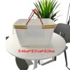 Large Plastic Shopping Basket with Wheels for Malls and Supermarkets, Suitable for Home Use, Convenience Stores, and Grocery Shopping