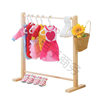 Pet Clothes Hanger Solid Wood Clothes Hanger Bedroom Floor-Standing Pet Wardrobe Indoor Kitten Storage Clothes Dog