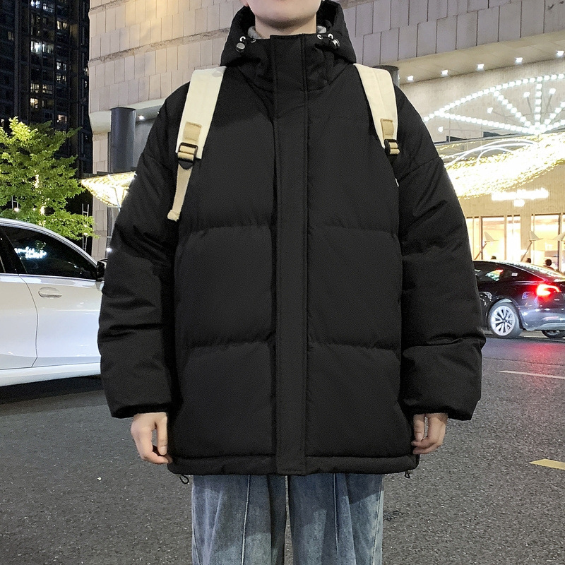 Áo Khoác Nữ Chất Liệu Vải Bông Áo Khoác Bông Mũ Liền Dày Ấm Đồ Đôi