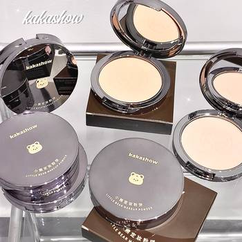 kakashow Bear Makeup Powder Cake Delicate, Clear, No Pink, Light Yan, Soft Scorch Makeup Concealer Holding Makeup Powder Cake