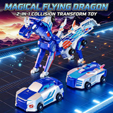 Трансграничная подлинная авторизованная деформационная игрушка Silver Wing Feilong с магнитным столкновением двух автомобилей, подходящая для детской игрушки Feiyi Tianma