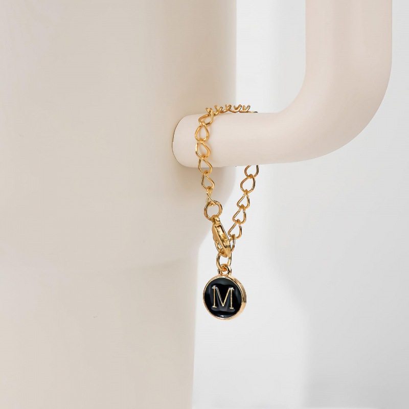 Keychain Backpack Cup Accessories Chain with Lobster Clasp Hanging English Letters Stanley Cute Jewelry Pendant