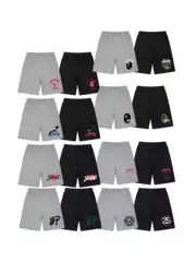 Stussy Style Printed Letter Skull Dice Casual Shorts for Men and Women - Cross-Border 5-Pocket Quick-Dry