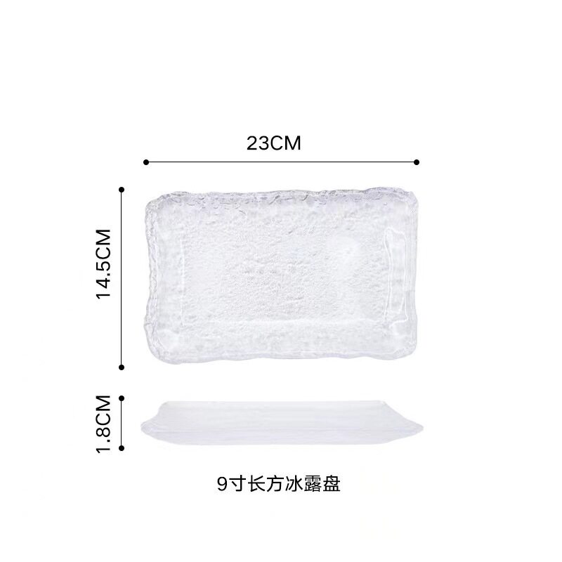 透明氷露長方形皿