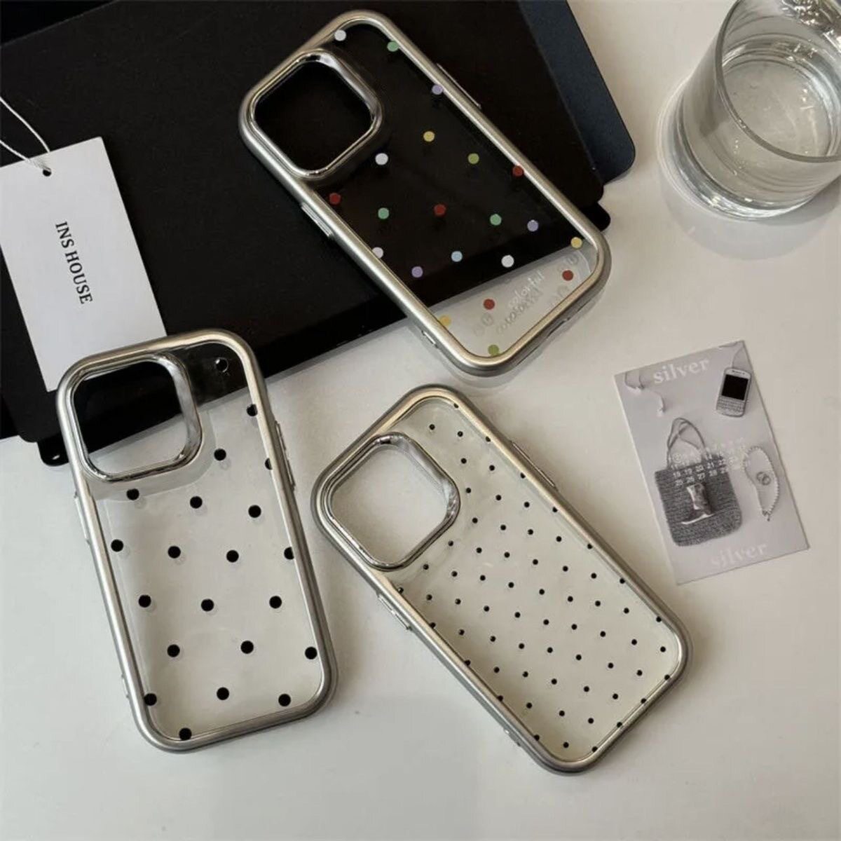 Simple and advanced wave point for Apple 15/14/13promax phone case 12/11 soft xr/xs drop-proof 7p