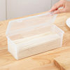 Rectangular Noodles Storage Box Food Grade Kitchen Cereals Noodles Plastic Sealed Refrigerator Fresh-keeping Box Japanese-style Box