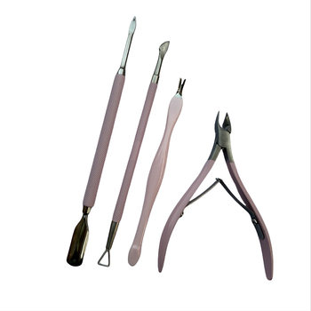 Stainless steel dead skin scissors suit double-headed steel push nail remover nail remover nail file dead skin pliers nail art tool suit