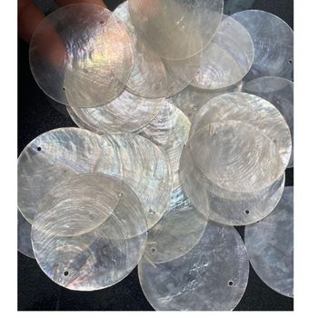Mica Flakes Natural Shell Shell Wind Chime Mother-Of-Pearl Decorative Pieces Handmade DIY Lamps Mirror Shell Wedding Disc Accessories