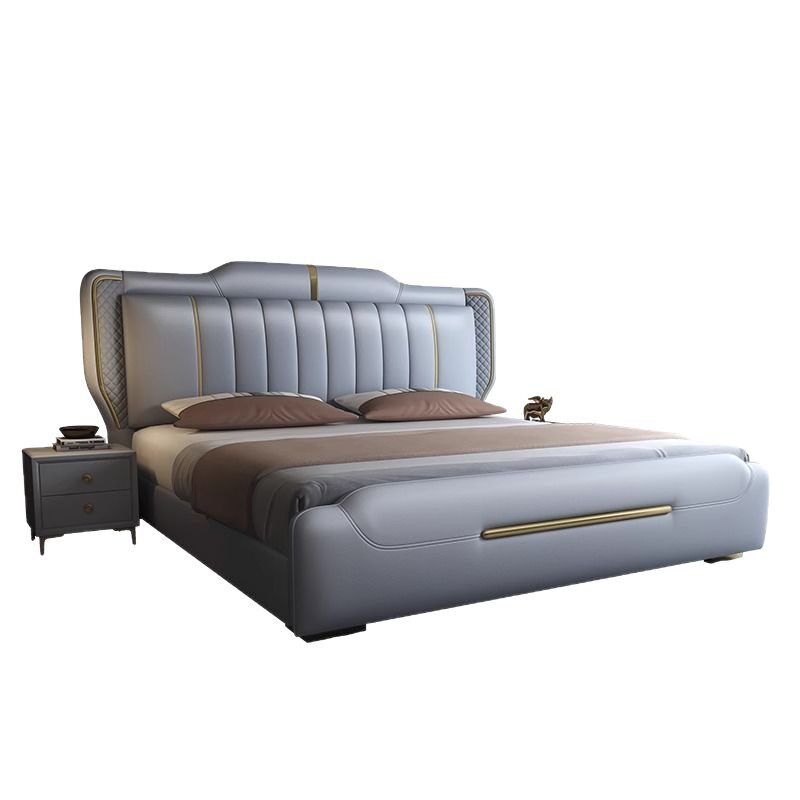 意式轻奢主卧双人床1.8储物现代简约1.5米婚床次卧经济性