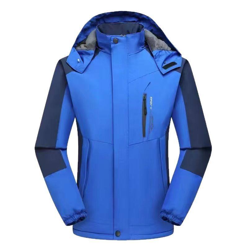 Charge Clothes Couple's fleece-lined Thick Velvet Outdoor Sports Men's and Women's Mountaineering Suit Cotton-padded Clothes Men's Work Clothes