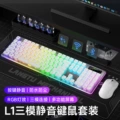 L1 three-mode white-rgb light+t6 three-mode white mouse