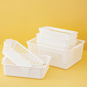Desktop Snack Toy Storage Basket Cut Out Storage Basket Satchel Plastic Storage Basket Home Kitchen Sundry Storage Box