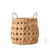 Water Hyacinth Grass Hand-Woven Toy Sundries Storage Basket Hotel B&B Dirty Clothes Basket Living Room Snack Woven Basket
