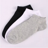 Носки-лодочки Zhuji socks впитывают пот и дезодорируют летние мужские и женские тонкие дышащие черно-белые носки с мелким горлом, одноразовые носки серого цвета