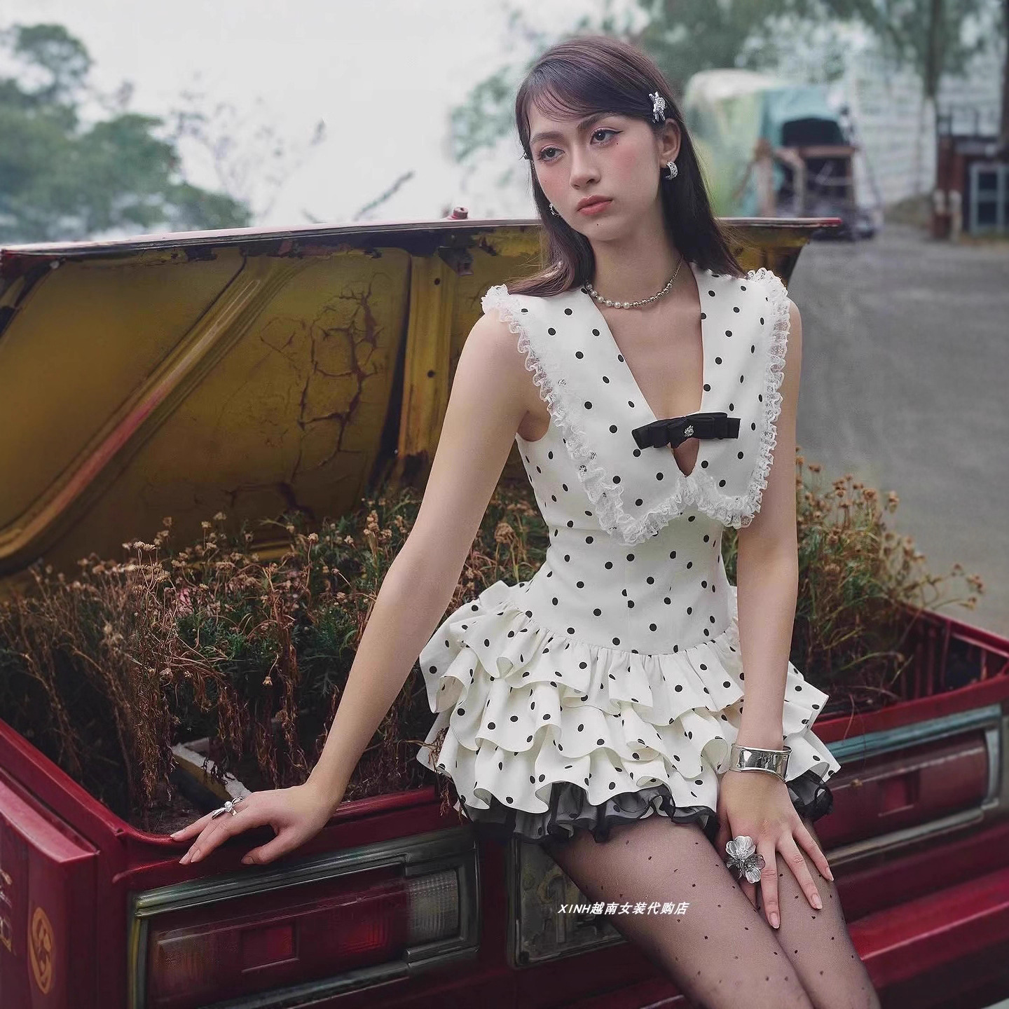 (Mới) Mã B0339 Giá 1820K: Váy Đầm Liền Thân Nữ Dotdan Dáng Chữ A Hàng Mùa Hè Thời Trang Nữ Chất Liệu G05 Sản Phẩm Mới, (Miễn Phí Vận Chuyển Toàn Quốc).