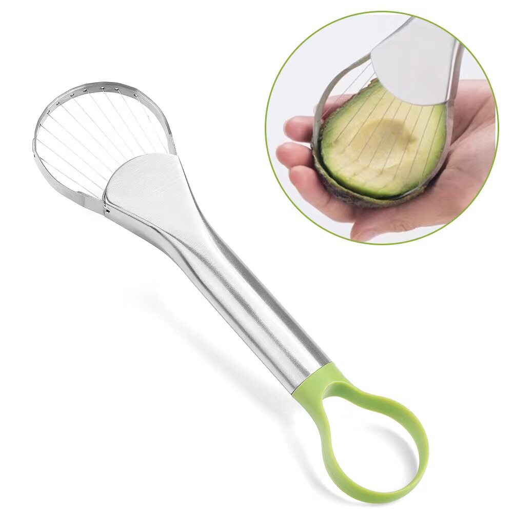 Stainless steel avocado knife fruit cutting stainless steel fruit splitter yellow peach coring pitaya slicer