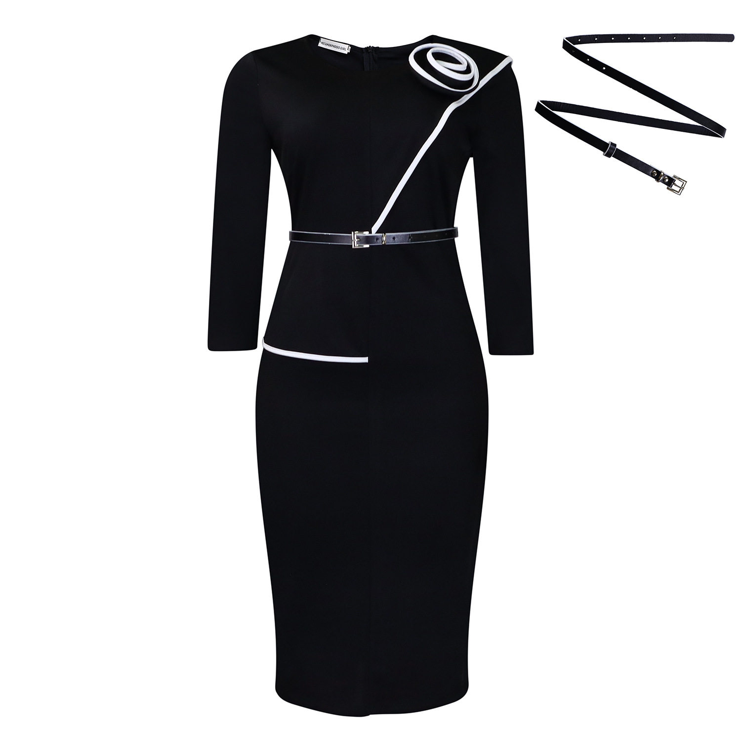 Pencil Skirt Solid Color Bodycon Fit Office Wear Autumn Winter Collection Wholesale Available