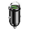 Metal 100W Car Charger Pull Ring Super Fast Charging Invisible Car Charger Dual USB Interface Car Charger Car Universal