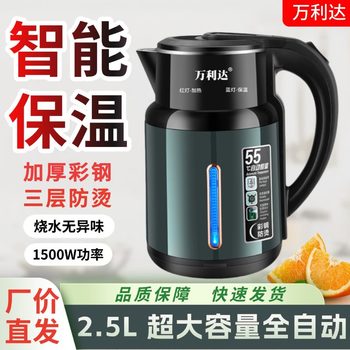 Tiktok Trending Thickened Insulated Kettle for Home Use, Durable Quick-Boil Large Capacity Stainless Steel Electric Kettle