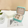 Jewelry Storage Box Cross-Border Portable Zipper Bag Travel Jewelry Earrings Earrings Pu Jewelry Storage Box