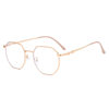7752 Anti-blue Light Glasses Women's Korean-style Polygon Flat Frame Finished Myopia Glasses for Students