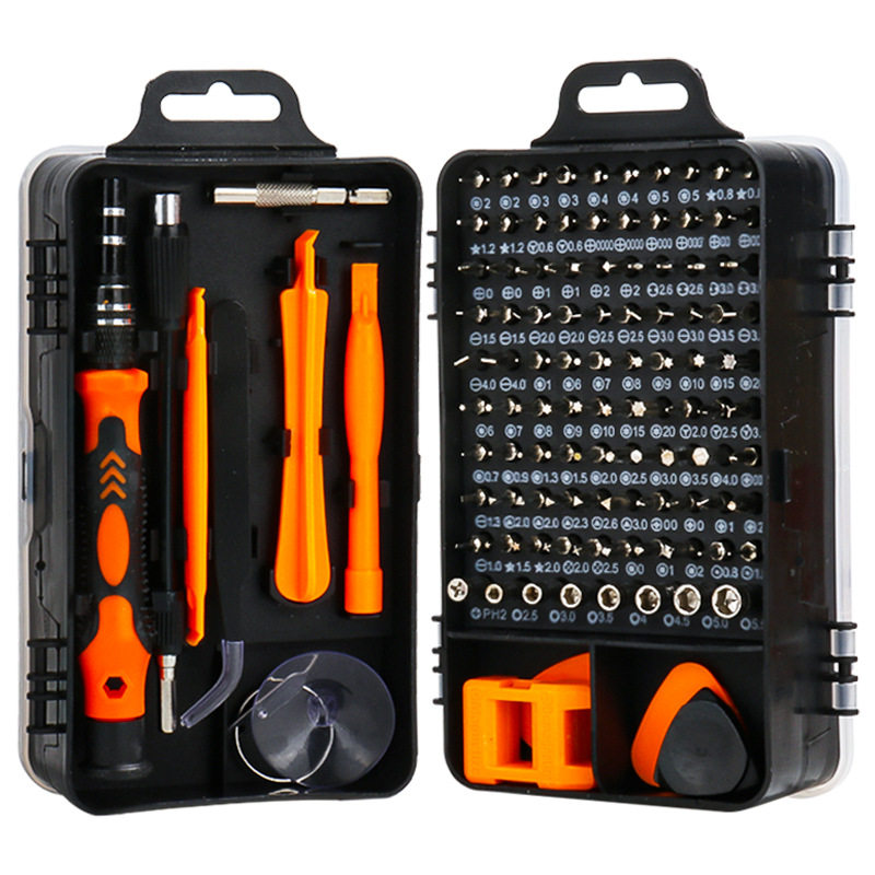 115合1实惠版批发钟表手机拆机维修工具 铬钒钢螺丝刀套装