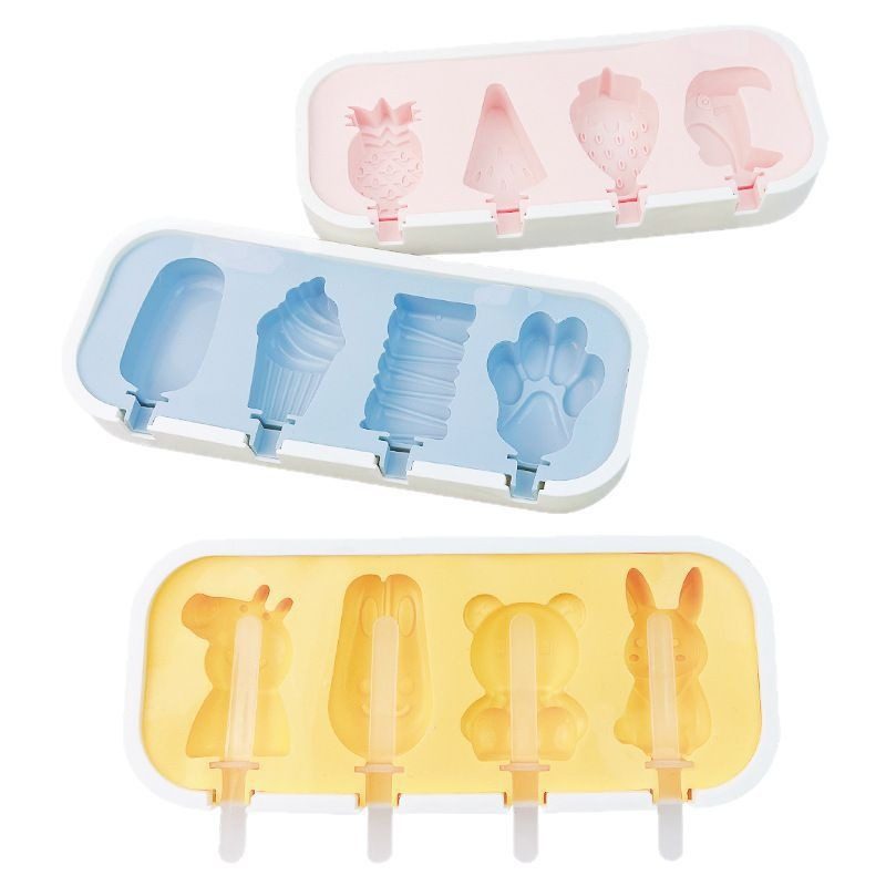 Ice Cream Mold Food Grade Silicone Household Homemade Ice Cream Ice Cream Sorbet Grinder Children's Cheese Stick Model