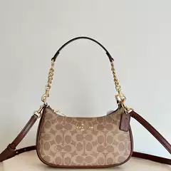 Koujia Women's Bag New Model Teri25 Monogram Underarm Bag Versatile Shoulder Crossbody Crescent Bag Handbag Mahjong Chain Bag