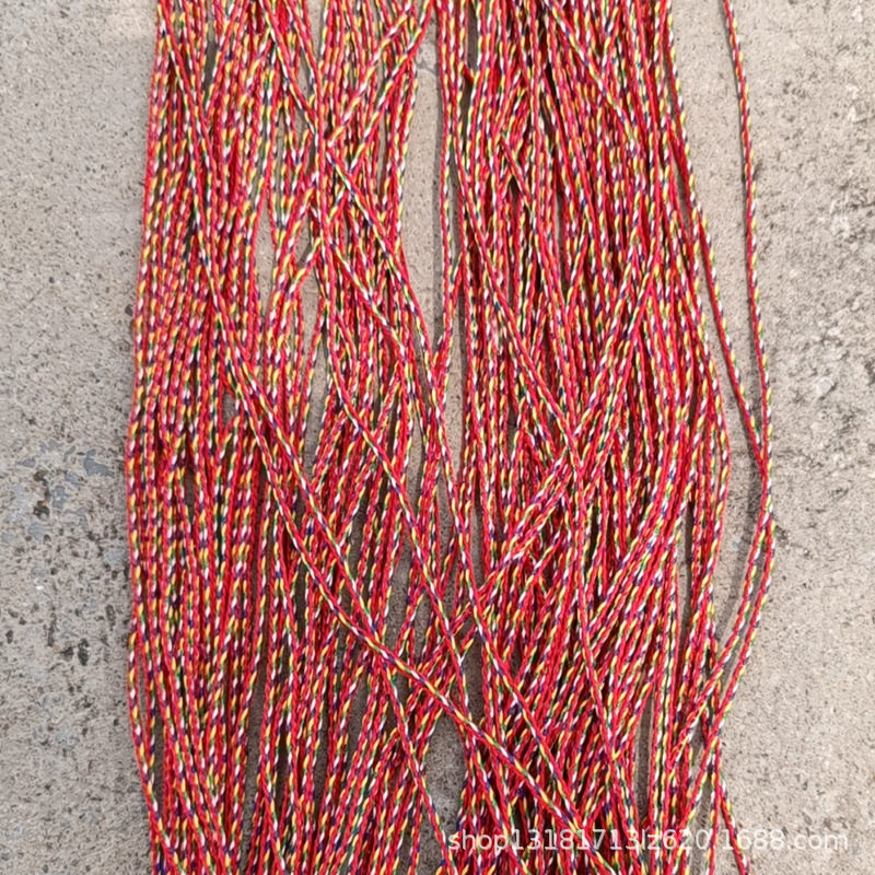 Dragon Boat Festival Colorful Rope Hot Sale Handmade Woven Bracelet Three-Color Rope Single Bead Five-Color Zongzi DIY Bracelet Cross-Border