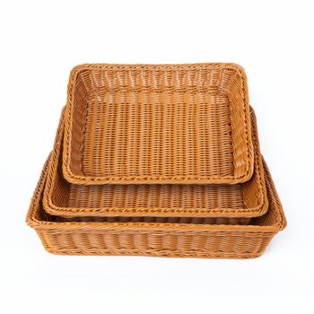 Long Basket Bread Basket Vegetable and Fruit Plate Bread Basket Snack Storage Stall Hotel Barbecue Display Storage Basket