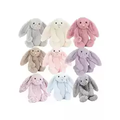 Shy Milky White Bonnie Rabbit British Jellycat Cake Rabbit Star Ears Three Labels Complete Plush Toy Soothing