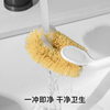 Long Handle Palm Toilet Brush Hard Hair Toilet Brush Toilet No Dead Angle Strong Cleaning Brush with Hook